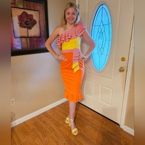 Custom Yubin Couture pageant interview dress.